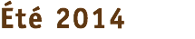 Été 2014